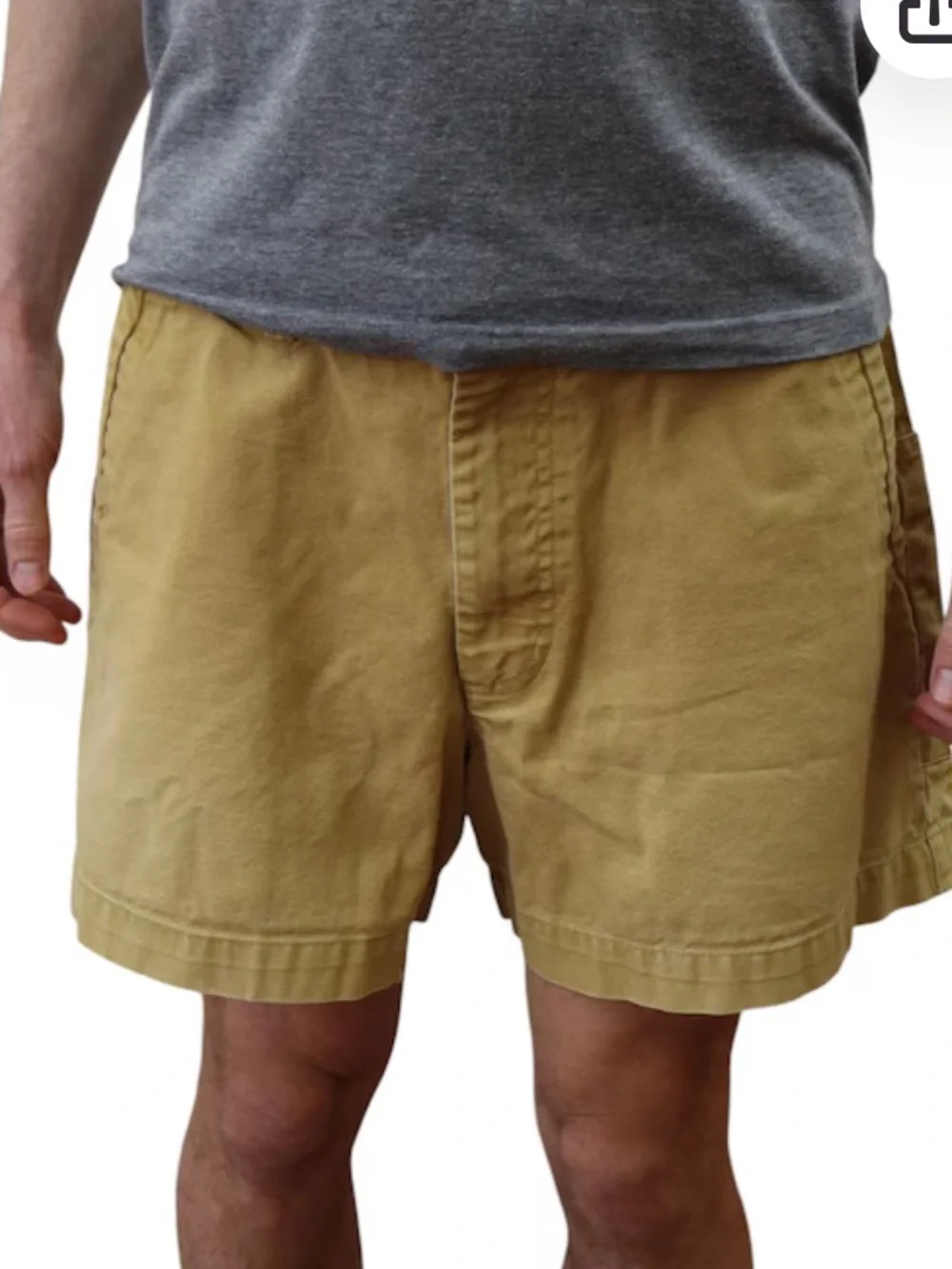 Patagonia Men's vintage Stand up shorts - mustard size 33